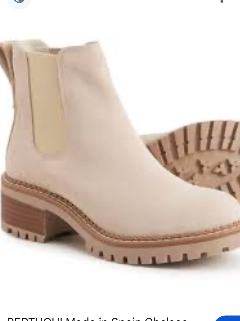NWOT Bertuchi suede Chelsea boots